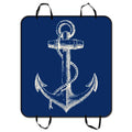 GCKG Blue Anchor Pet Car Seat protector,Nautical Navy Blue Anchor Pet Car Seat protector Dog Car Seat Mat Hammock Cargo Mat Trunk Mat For Cars Trucks and SUV 54x60 inches