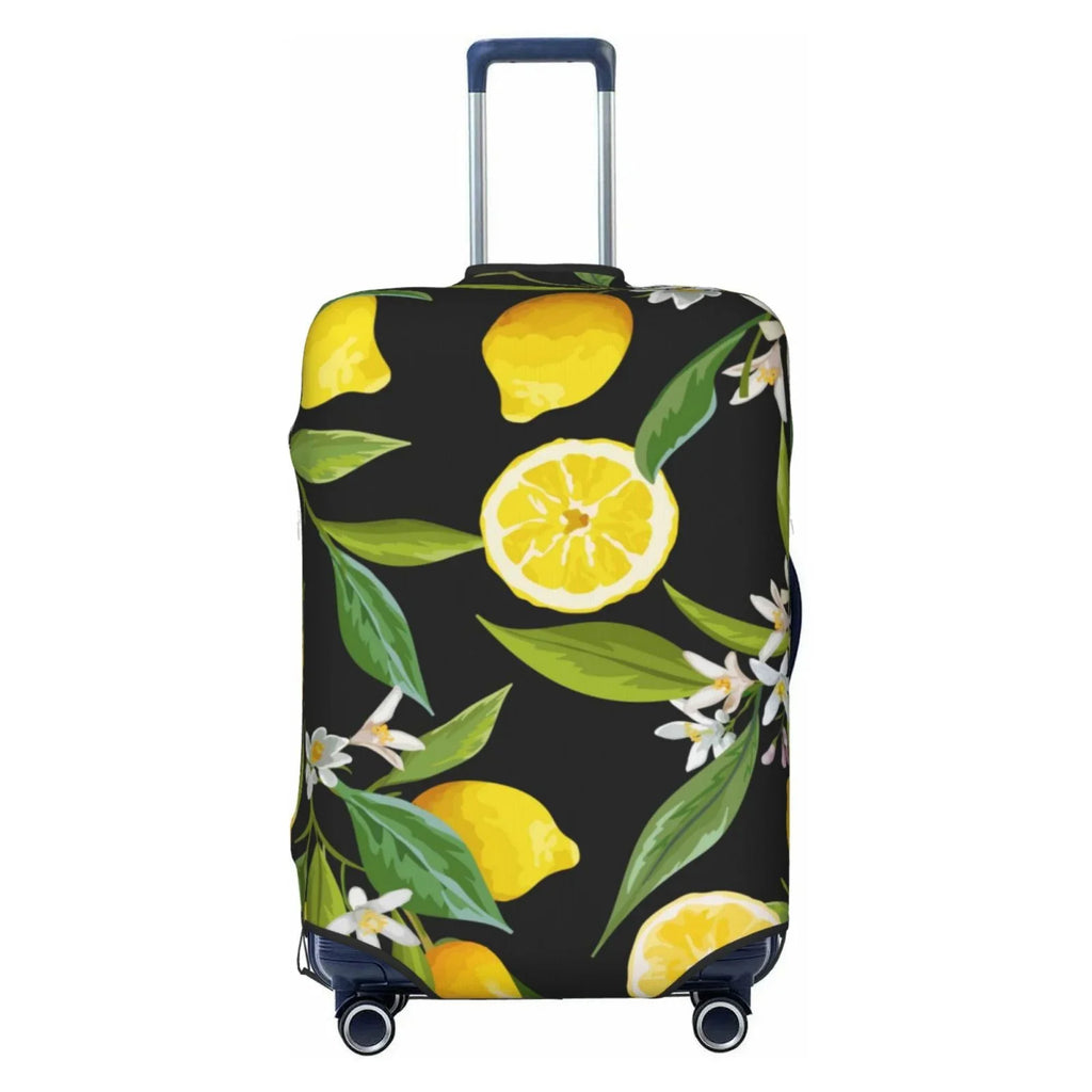 Adobk Lemon Fruits Flowers Leaves Luggage Protector Suitcase shield, Stretch Suitcase shield, Washable Luggage Covers For Suitcase For Women And Men, Travel Accessories-Small