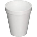 Dart Container J-Style Styrofoam Drink Cups (1000 Per Case), White, 8 Oz (8J8)