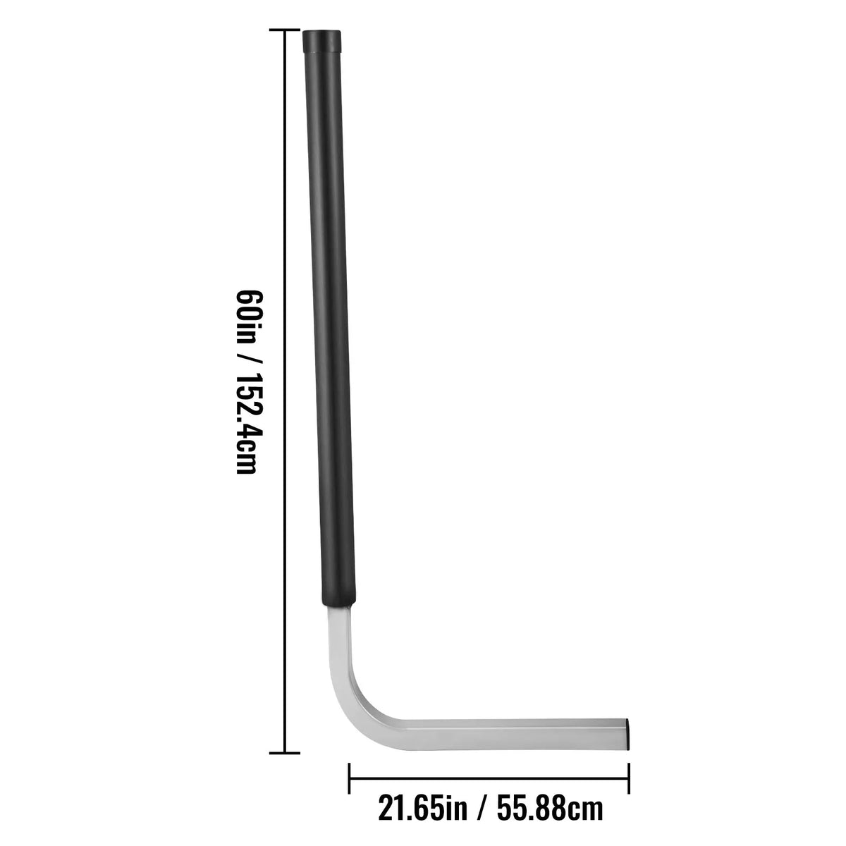 BENTISM vessel Trailer Guide-on, 60", One Pair Galvanized Steel Trailer Post Guide ons, with PVC Tube Covers, Complete Mounting Accessories Included, for Ski craft, Fishing craft or Sailboat Trailer