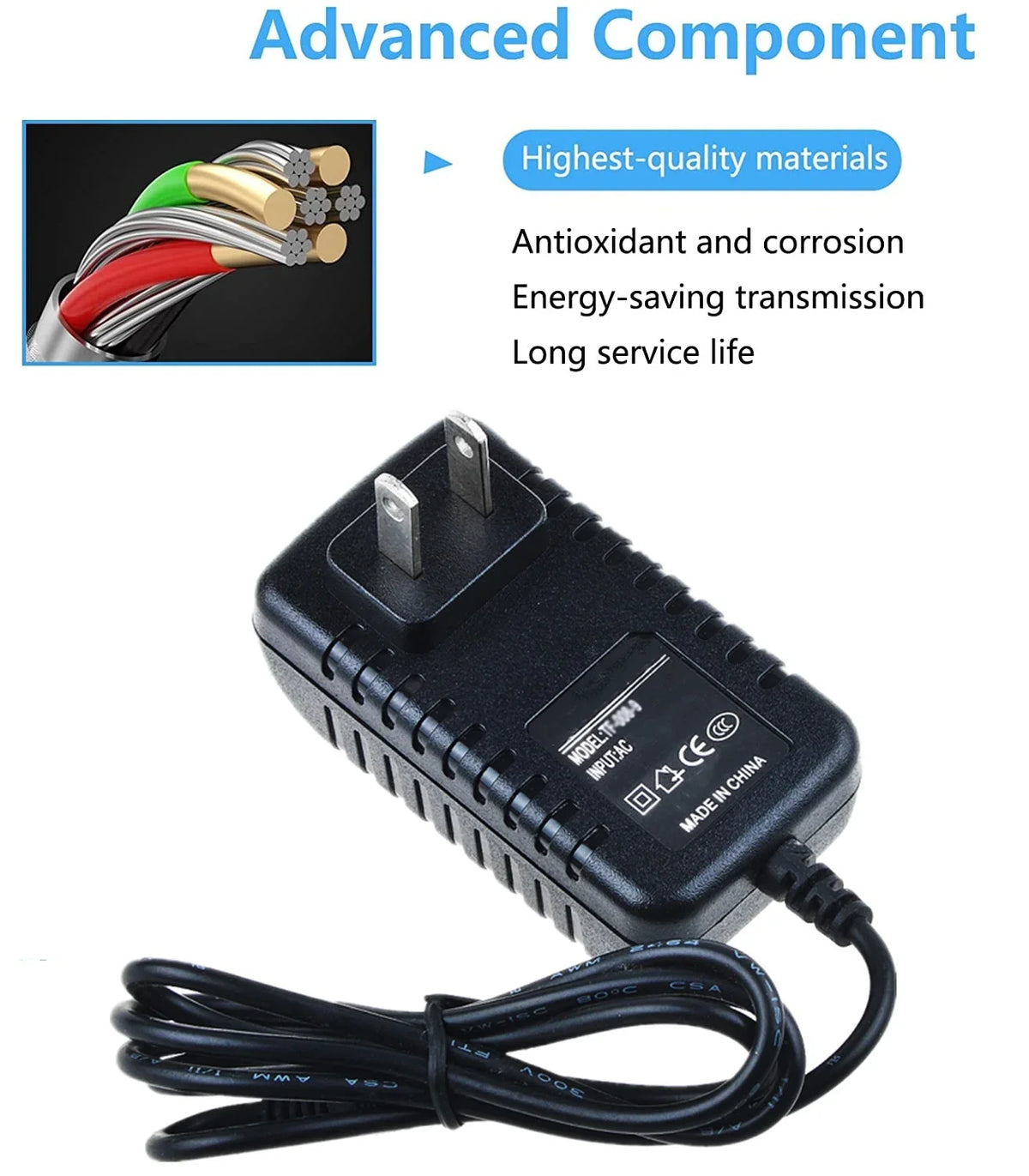 KONKIN BOO appropriate AC / DC Adapter Replacement for Fostex AD-12A AD-12B Mixer and Tape Recorder Power Supply Cord Cable PS Wall Home Charger Mains PSU