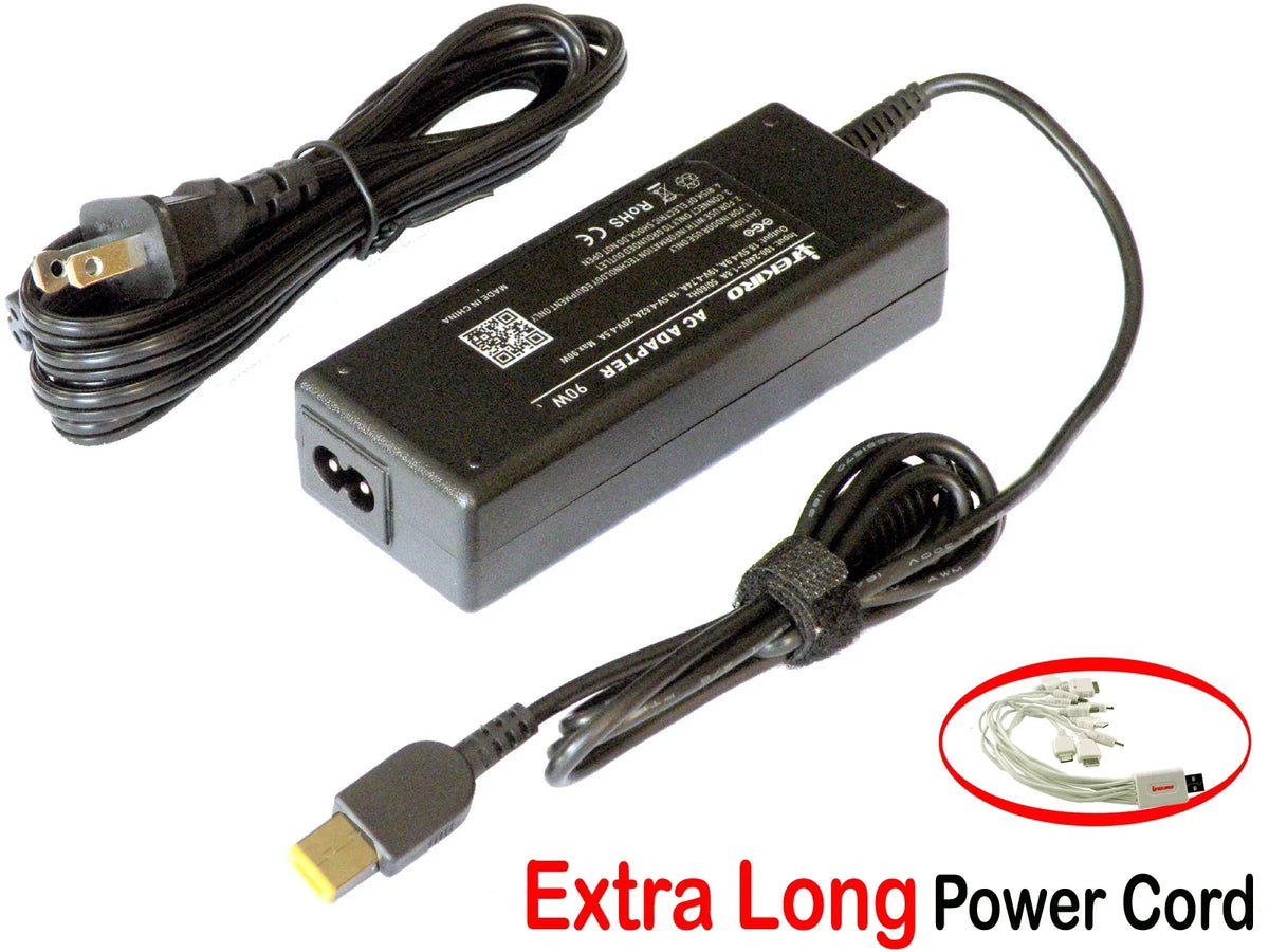 iTEKIRO 90W AC Adapter for  Yoga 720 15" 720-15IKB 80X7, 80X7001TUS, 80X7001VUS, 80X7001WUS, 80X7003VUS;  ThinkPad E470, E475, E570, E575, L570, T470s, T460P, T470s, T470p, T570: Yoga 370