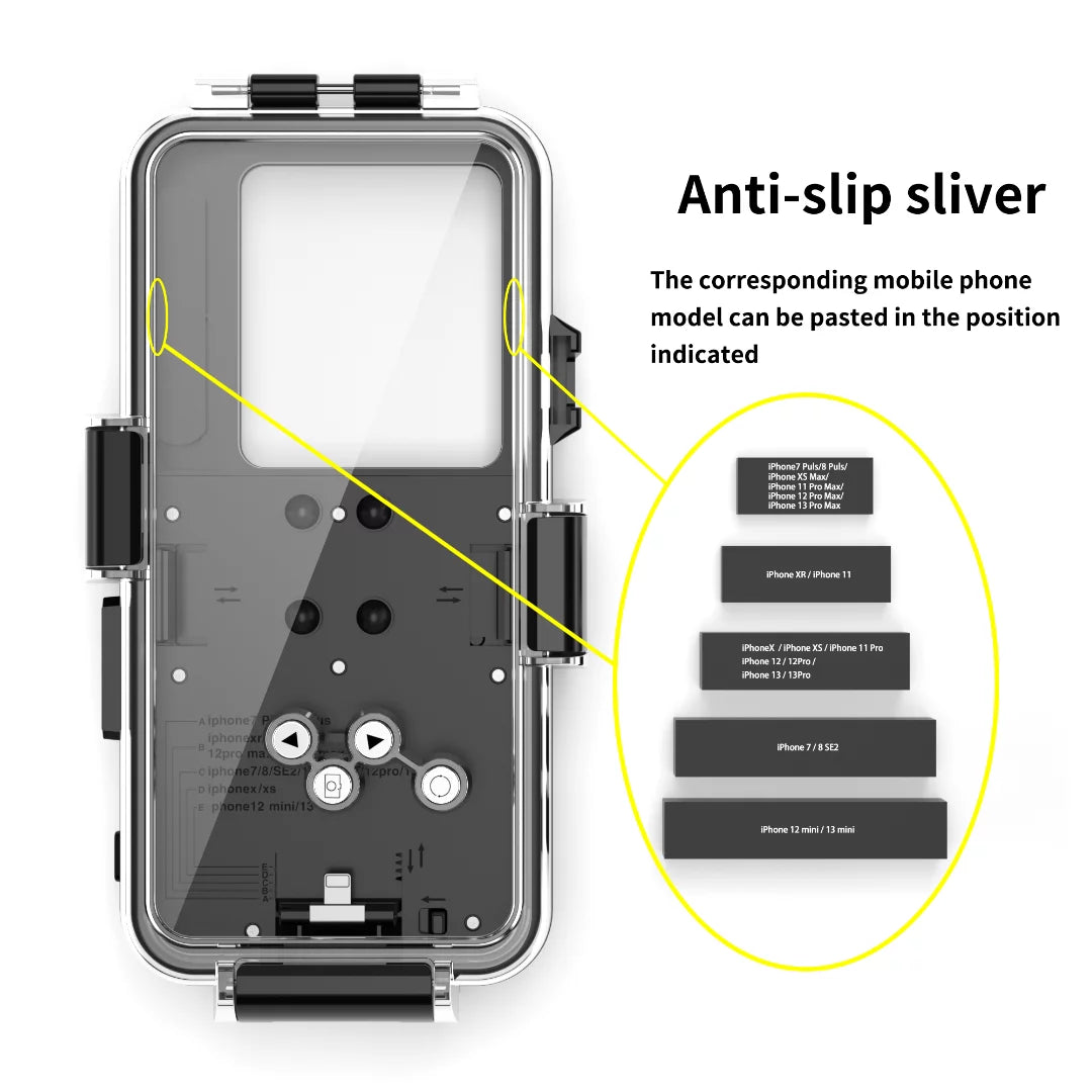 GREHOME Waterproof Underwater Diving Universal Case protector For iPhone 13 12 Pro Max [98ft / 30m] full body protection