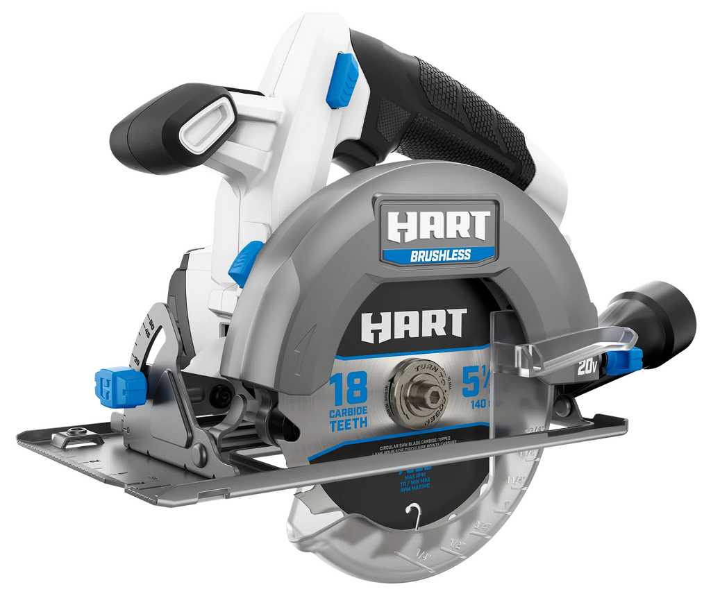 HART 20-Volt Brushless 5-1/2-inch Compact Battery-Powered Circular Saw (Battery Not Included)