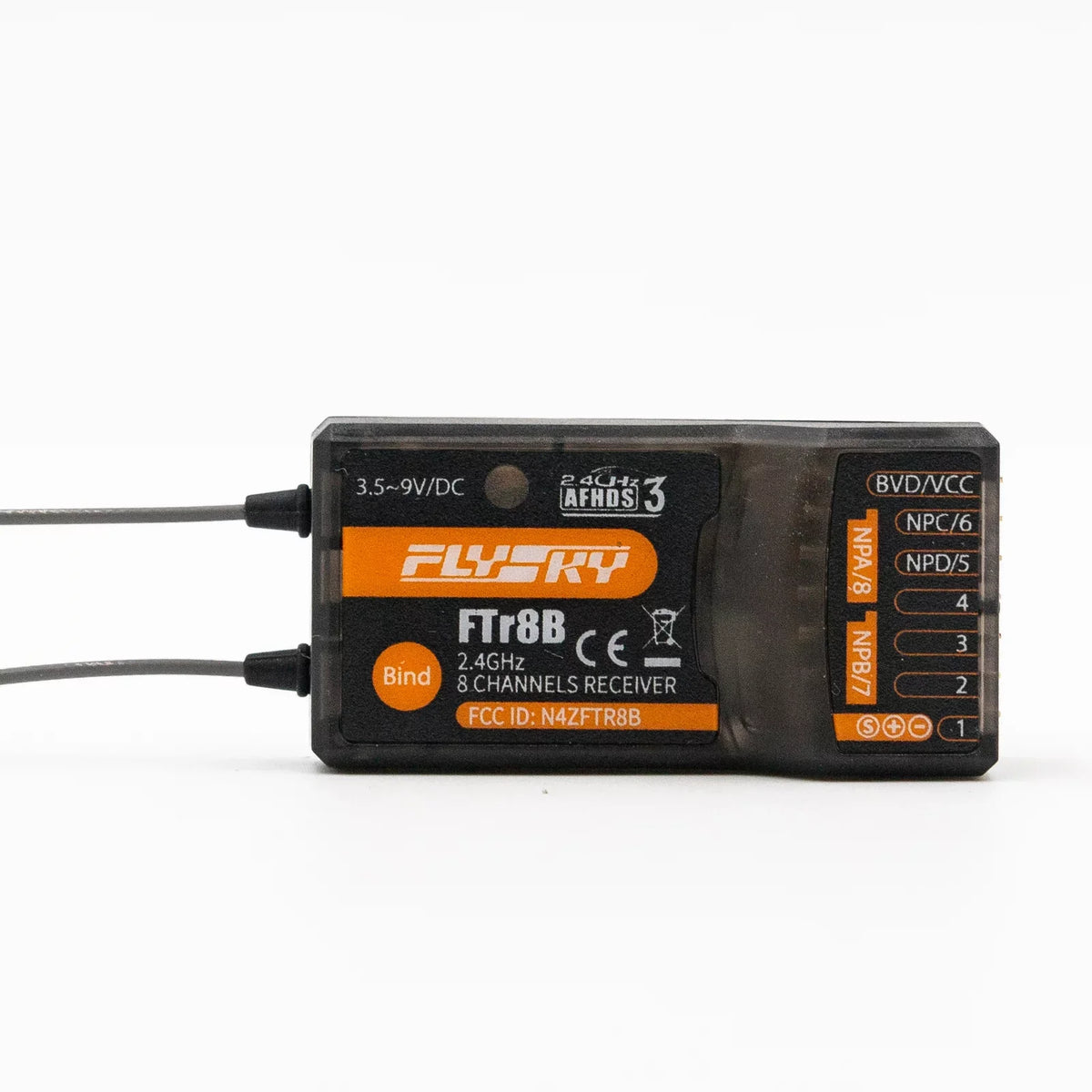OWSOO FTr8B 2.4GHz 8CH Receiver for RC Airplane Helicopter Fixed Wing Glider Engineering Vehicle Drone Dual PWMPPMi.BUSS.BUS Output suitable with AFHDS3 Transmitters RF Modules PL18 NB4