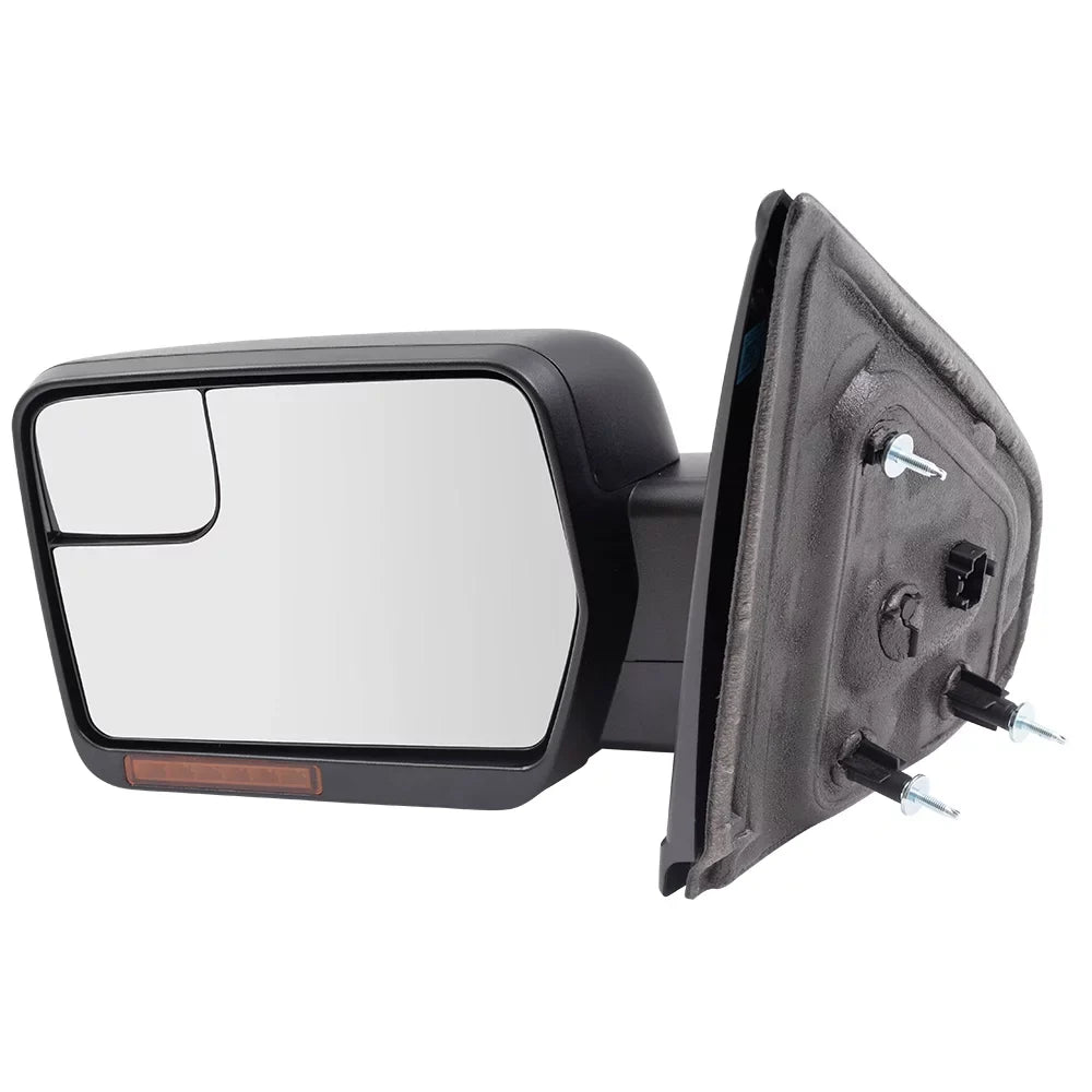 Brock Drivers Power Side View Mirror Heated Signal Reflector Spotter Glass fits 09-14  F-150 Pickup Truck replaces BL3Z17683CA FO1320407