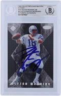Peyton Manning Indianapolis Colts Autographed 1998 Collector's Edge Masters 50-Point #S183 #/3000 Beckett Fanatics Witnessed Authenticated Rookie Card - Fanatics Authentic Certified
