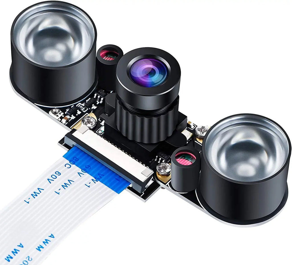 Raspberry Pi 4 Camera Night Vision Camera Adjustable-Focus Module 5MP OV5647 Webcam Video 1080p suitable
