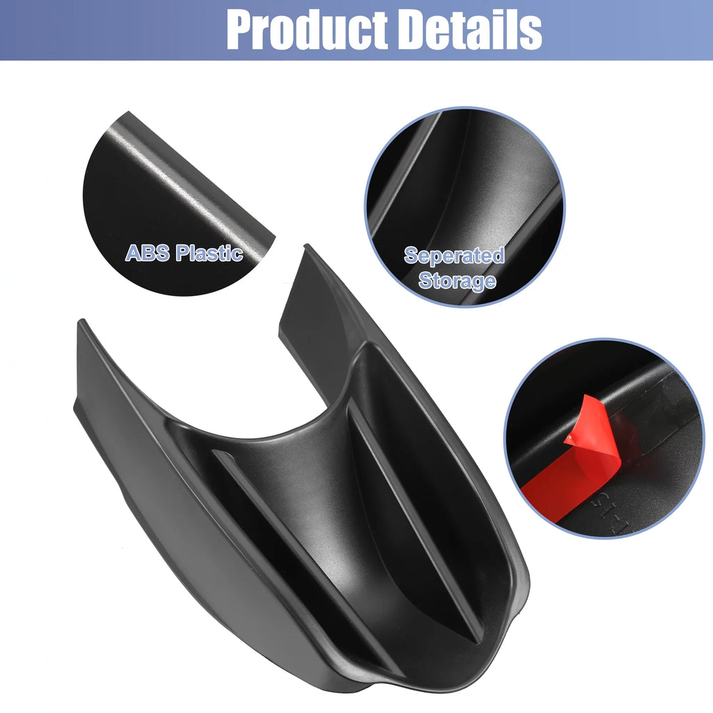 Car Center Console Storage Box Armrests Accessories Fit for Benz Smart Fortwo W453 2014-2018 Black