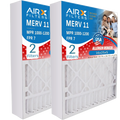 16x25x5 Air Filter MERV 11 Comparable to MPR 1000, MPR 1200 & FPR 7 appropriate with Lennox X0583 Air Filter 2 Pack by AIRX FILTERS WICKED CLEAN AIR.