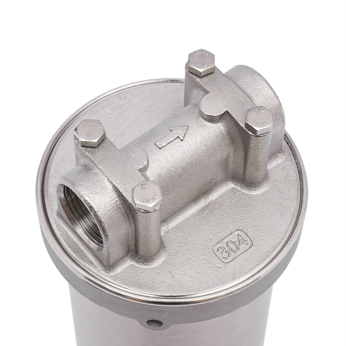 moisture Filter Housing For 10" Cartridges 3/4" Npt 304 Stainless Steel Heavy Duty