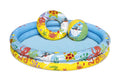 Inflatable Circle Baby Pool with Beach Ball and Swim Ring. H2OGO! 48in