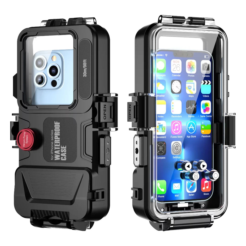 GREHOME Waterproof Underwater Diving Universal Case protector For iPhone 13 12 Pro Max [98ft / 30m] full body protection