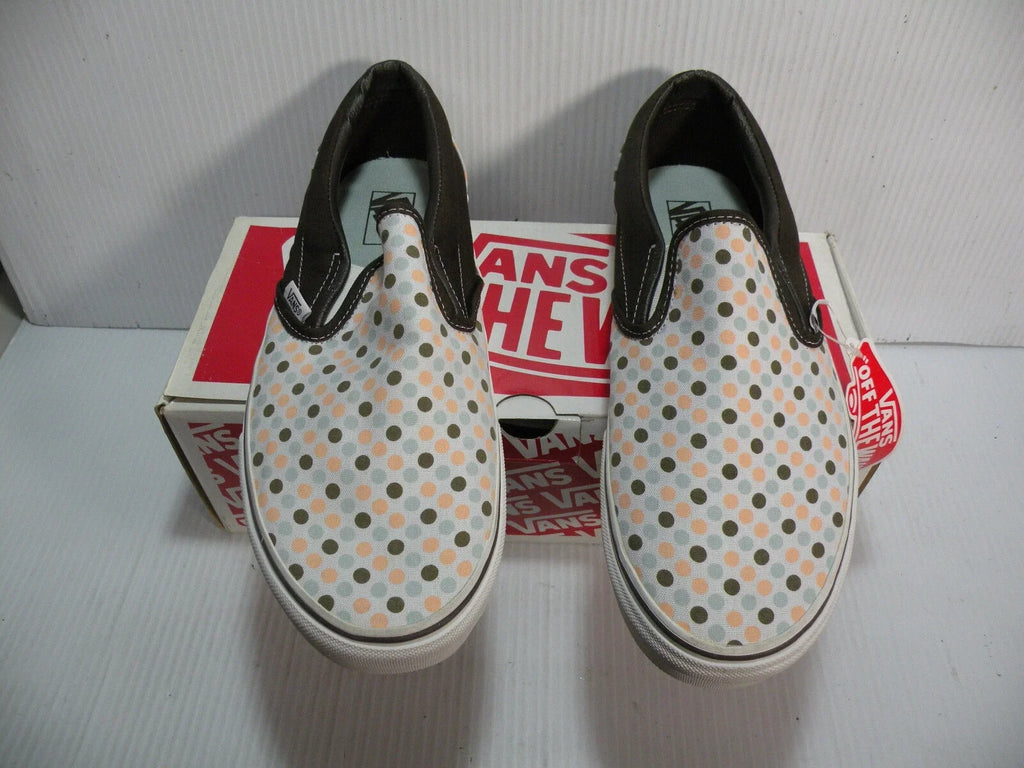 VANS CLASSIC LOW POLKA DOTS MEN SHOES COFFEE/WALNUT 5862299 SIZE 11 NEW