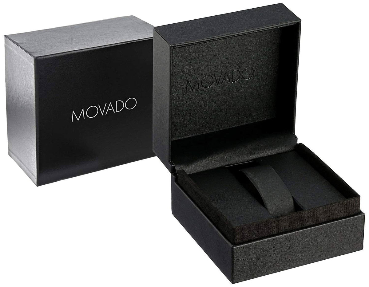 Movado Bold Gold-Tone Stainless Steel Gold Dial Mesh Band Quartz Mens Watch 3600373