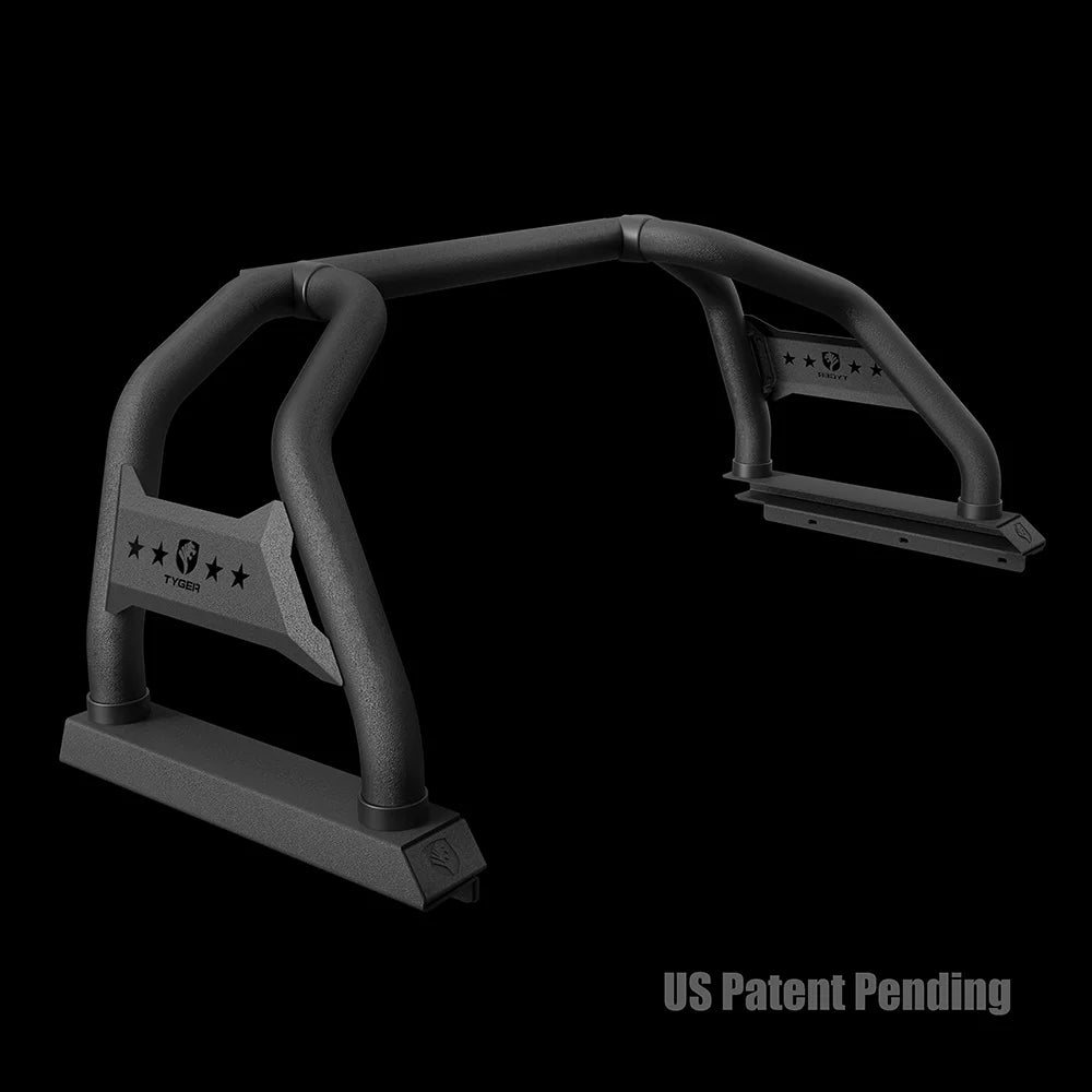 Tyger Auto Sport Bar suitable with 2022-2024  Tundra (Exclude SR) | 5.5/6.5' Bed | TG-SB7T88728 | Textured Black | Light Mount | Roll Bar