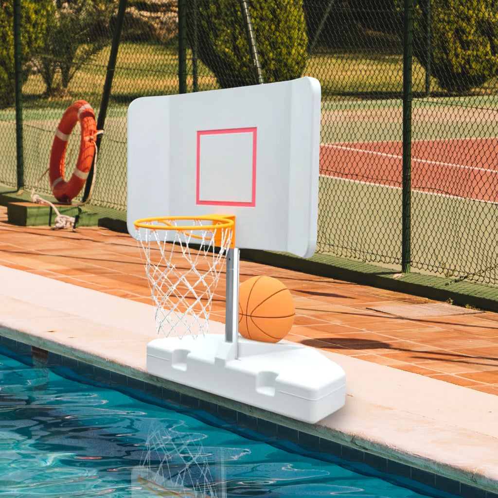 Pool Shot Wing It Freestanding Basketball Hoop, White. Good Ideas 15 in