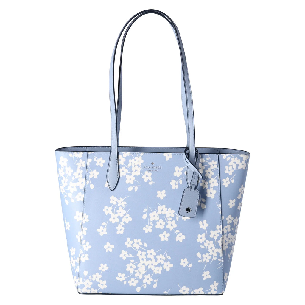 Kate Spade New York Dana Tote Shoulder Work Bag Purse Seet Flora Muted Blue