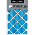 '- Pack of 12. Nordic Pure 17x21x1ExactCustomM7-C-12 Exact MERV 7 Plus Carbon AC Furnace Filters, 17 x 21 x 1 in