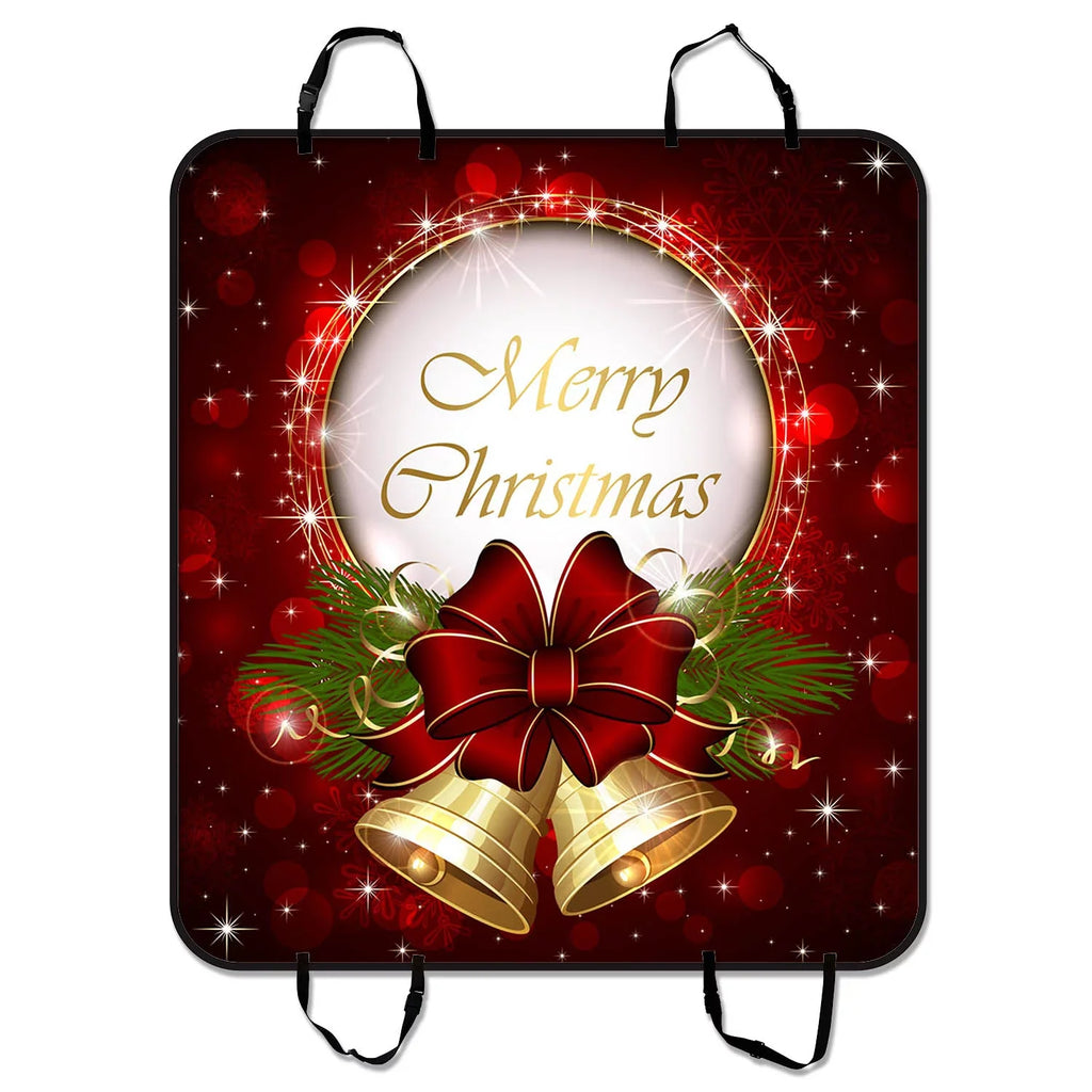 GCKG Merry Christmas Pet Car Seat shield,Merry Christmas Pet Car Seat wrap Dog Car Seat Mat Hammock Cargo Mat Trunk Mat For Cars Trucks and SUV 54x60 inches