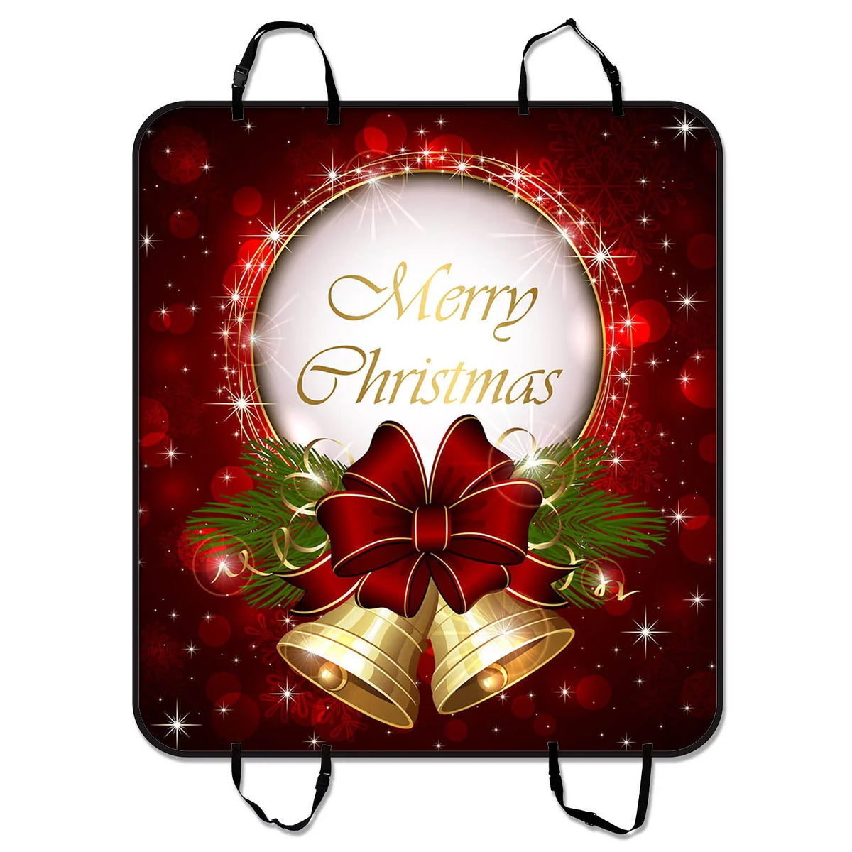 GCKG Merry Christmas Pet Car Seat shield,Merry Christmas Pet Car Seat wrap Dog Car Seat Mat Hammock Cargo Mat Trunk Mat For Cars Trucks and SUV 54x60 inches