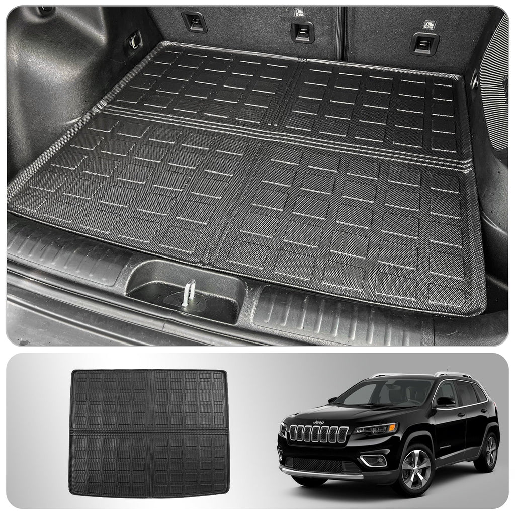 Cargo Mat appropriate with 2019-2023 Jeep Cherokee Trunk Mat Cargo Liner TPE All elements Trunk Liner 2022 Cherokee Accessories (Trunk Mat)