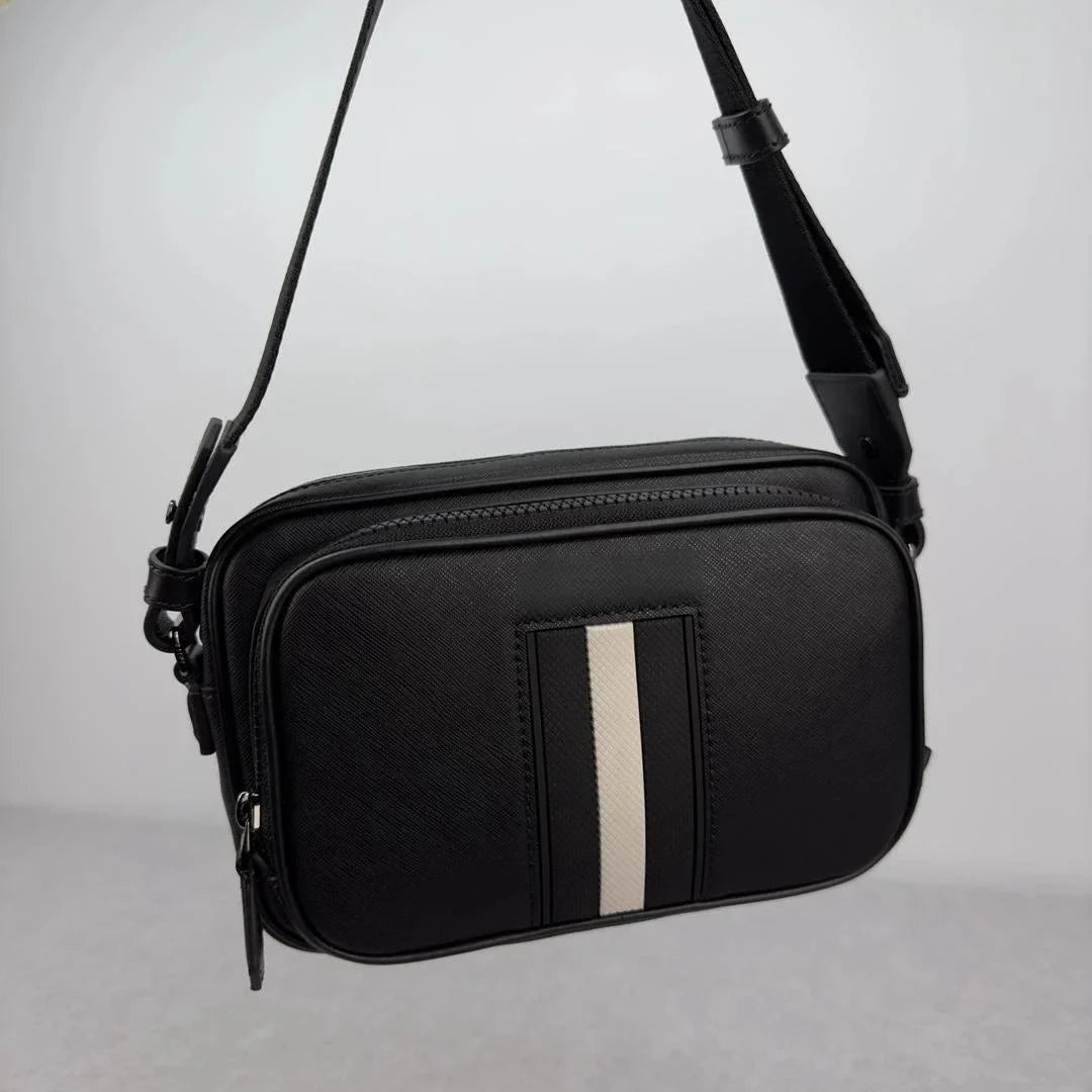 Luxury B Style Shoulder Bag Men's Casual Business Commuter Shoulder Bag Crossbody Bag Genuine Leather High superior Chest Bag