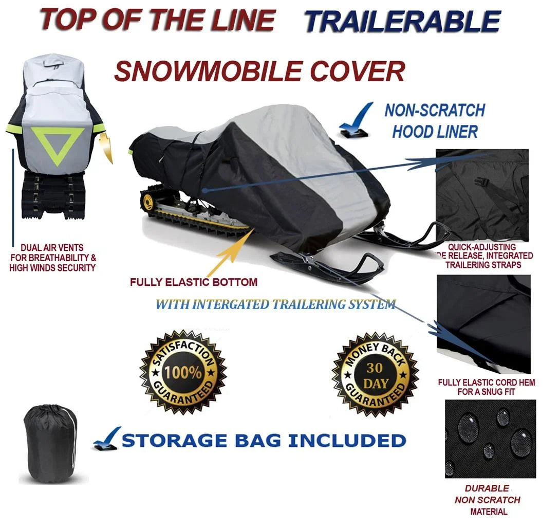 Slush and Mud Protection. 600D Snowmobile Travel and Storage protector suitable for 2014-2015 Model Year Ski Doo Bombardier GSX LE ACE 900 Sleds