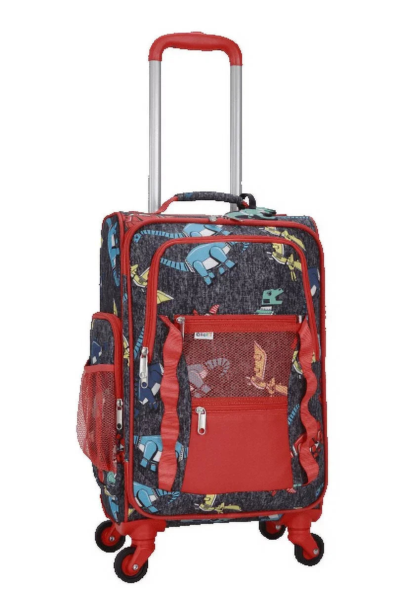 CRCKT 3 PC LET'S DINO SOAR SOFTSIDE WITH PACKING CUBE AND LUGGAGE TAG