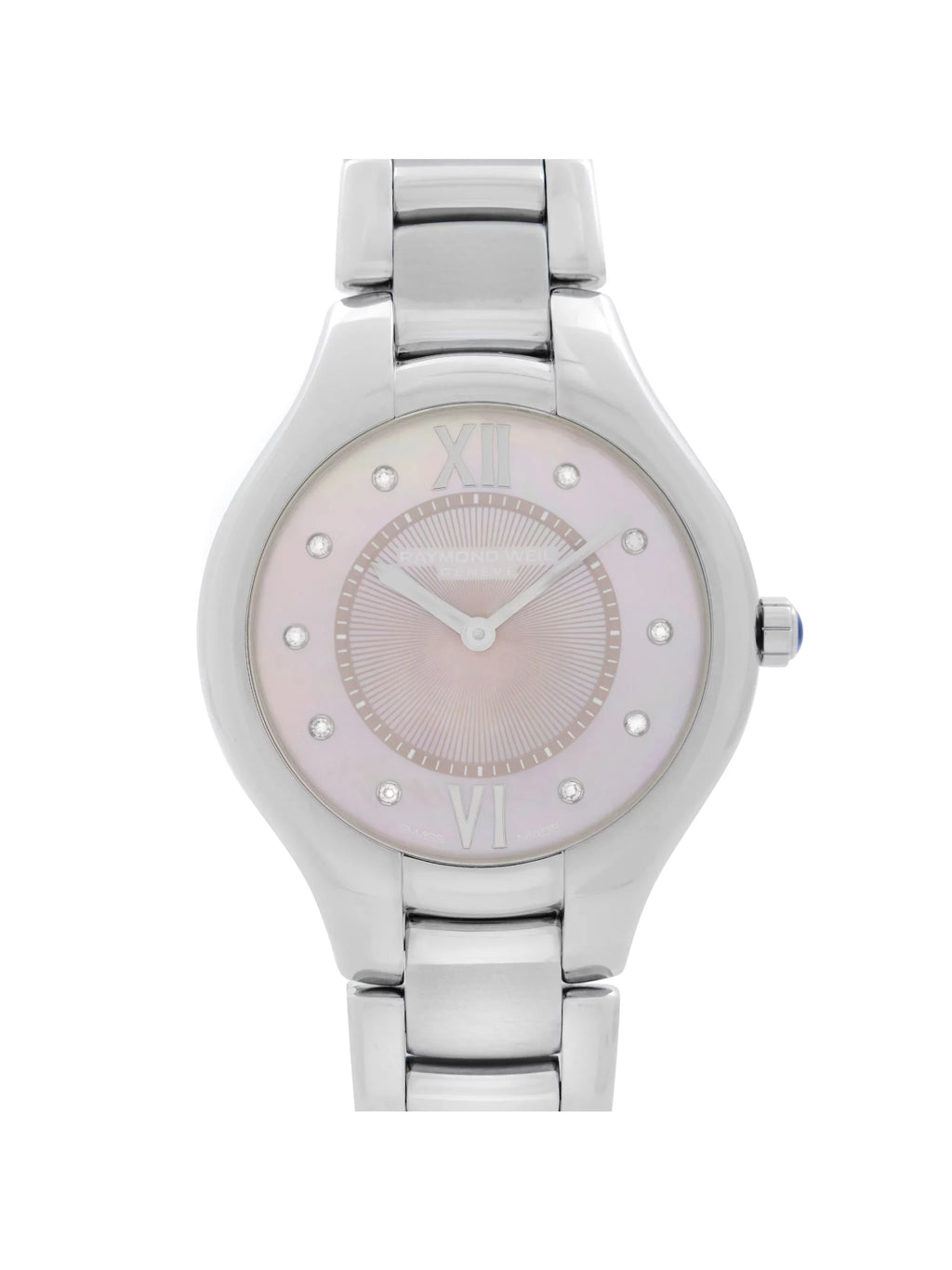 Raymond Weil Noemia Steel Diamond Pink MOP Dial Ladies Watch 5132-ST-00986