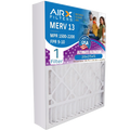 20x25x5 Air Filter MERV 13 Comparable to MPR 1500 - 2200 & FPR 9 matching with Air Bear 255649-102 Premium USA Made 20x25x5 Furnace Filter 1 Single Filter by AIRX FILTERS WICKED CLEAN AIR.